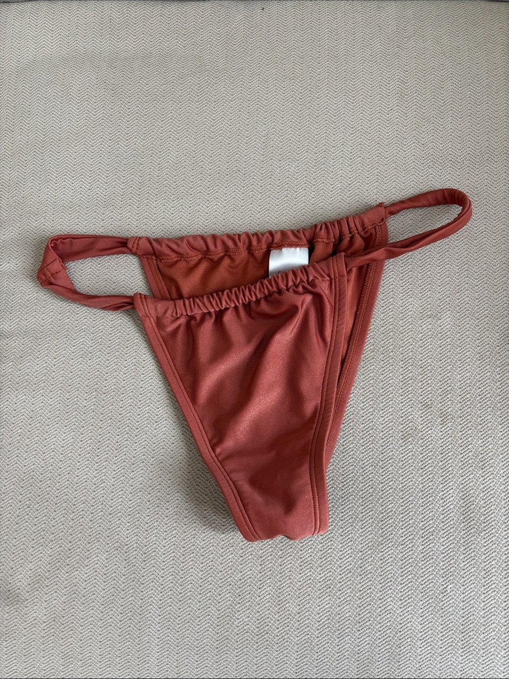 Rust Red Bikini Bottom Sz S